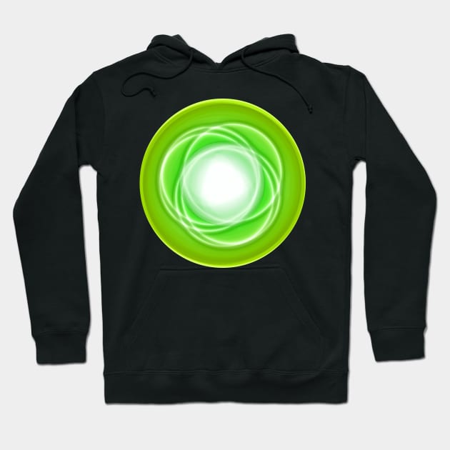 Space abstract planet green Hoodie by carolsalazar